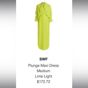 SWF plunge maxi dress